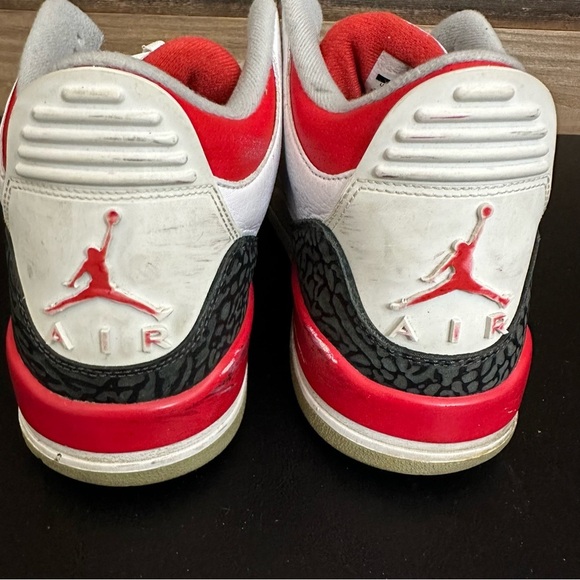 Nike Air Jordan 2013 Retro Fire Red 3 Men’s Size 12 Lace Up Sneakers - Picture 4 of 13